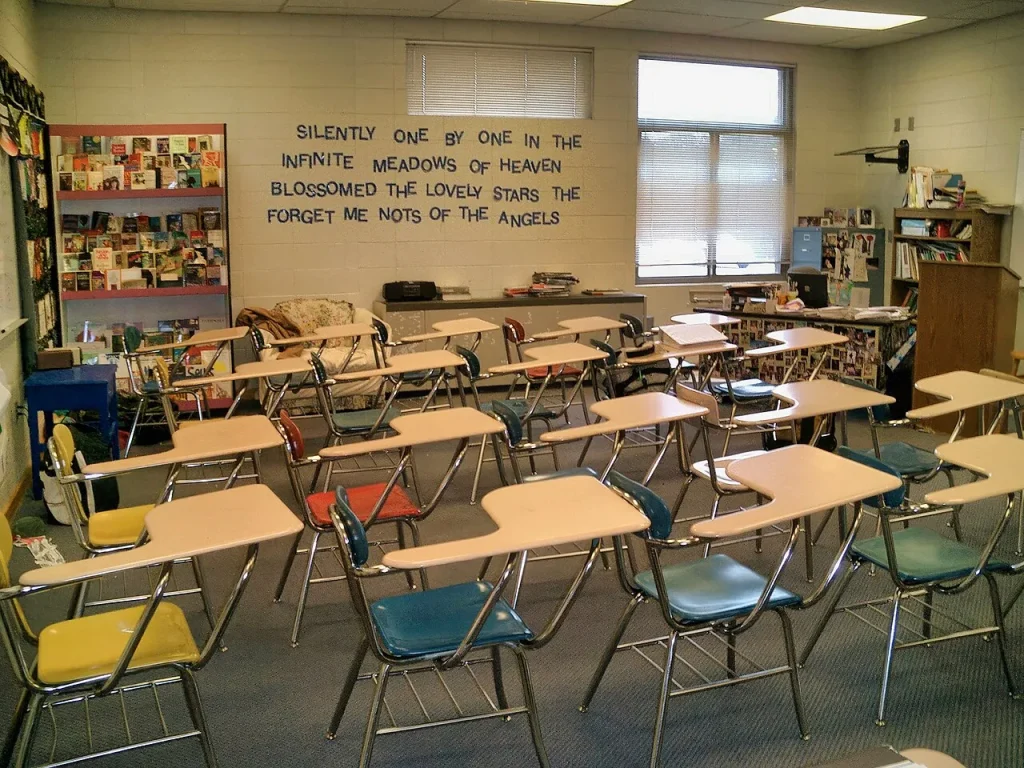 Beyond the Jackpot: How Powerball Revenue Funds Public Services Students at work in a public high school classroom in Clay County, North Carolina.