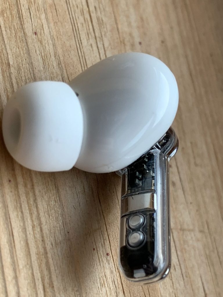 Wireless earbuds in their case