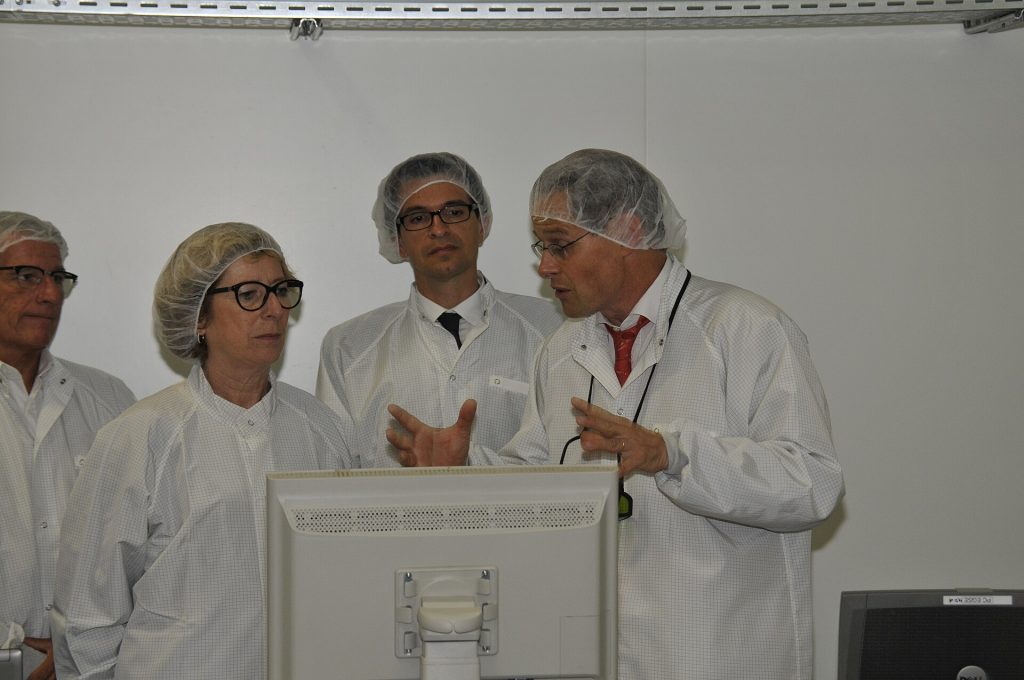 Japan Commits Up to $21 Billion to GlobalFoundries Factories in New York Semiconductor wafer production line inside an advanced manufacturing plant